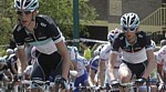 Frank et Andy Schleck pendant le GP Miguel Indurain 2011